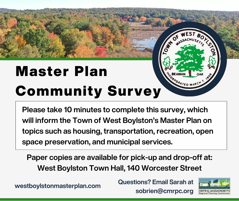 West Boylston MP Survey information graphic